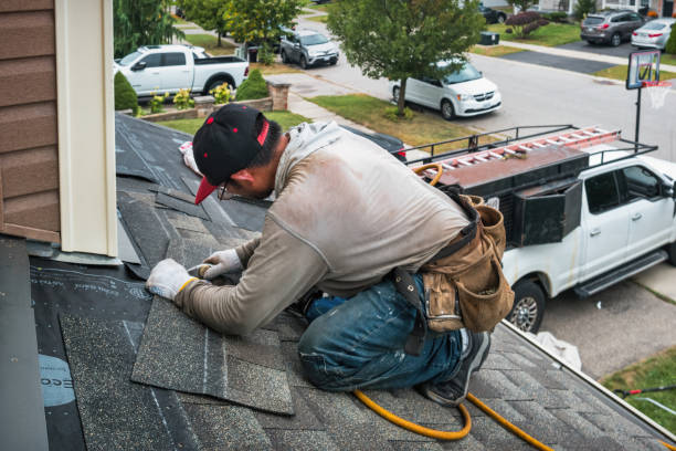 Professional Gutter Repair And Installation technician working in Plain City, OH